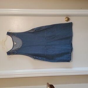 Denim jumper dress